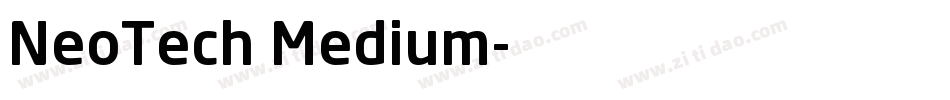 NeoTech Medium字体转换